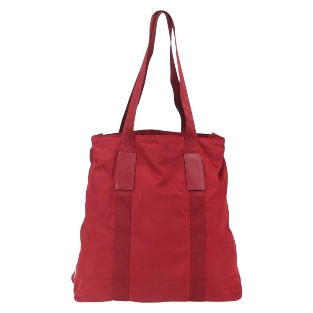 Prada Nylon Tote Bag Red